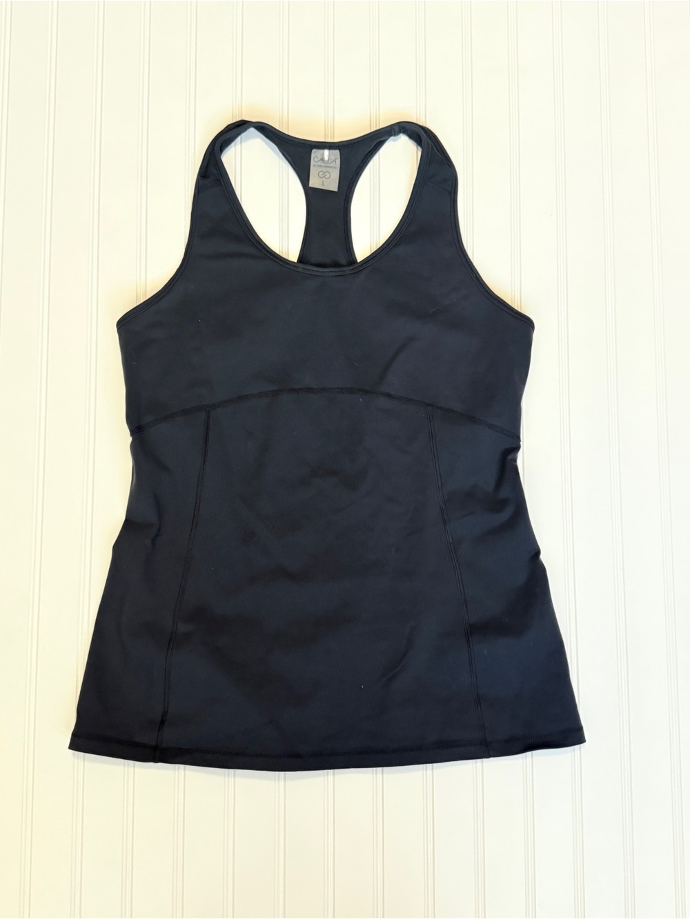 Scalia Black Racerback Athletic Tank Top